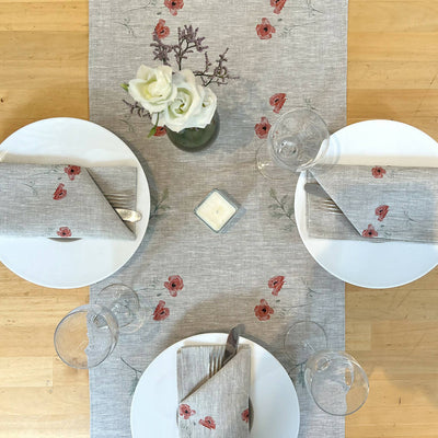 Poppies Table Runner