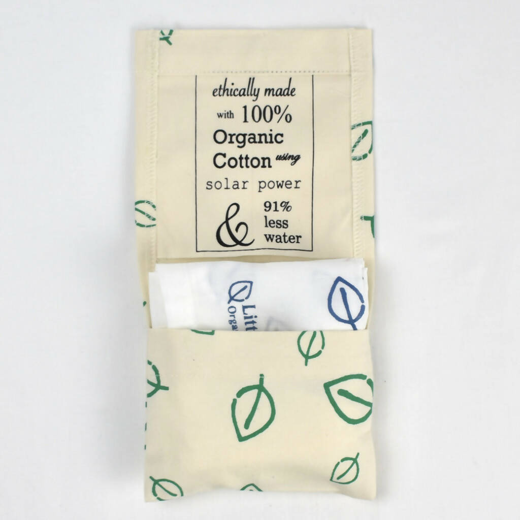 Leaf Handkerchiefs in 100% organic cotton