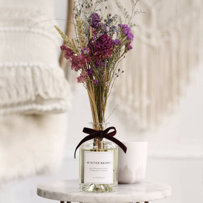 Dried Flower Reed Diffuser - Winterberry