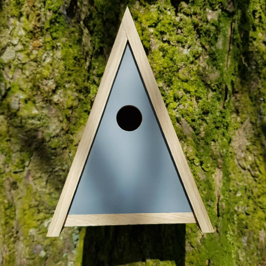 Triangular Bird Box Design Painted Oak Bird Box|Country Living Marketplace