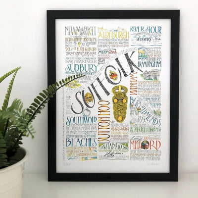 The County of Suffolk Signed Print