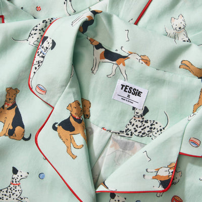 Poppy Dog Print Tencel Pyjamas Set