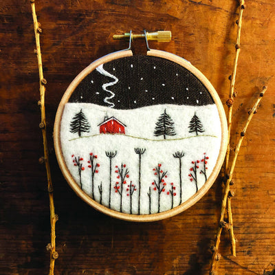 Winter Landscape Embroidery