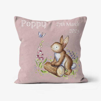 Personalised Woodland Rabbit Cushion