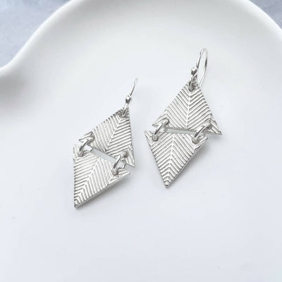 Articulated Fine Silver Sustainable Earrings