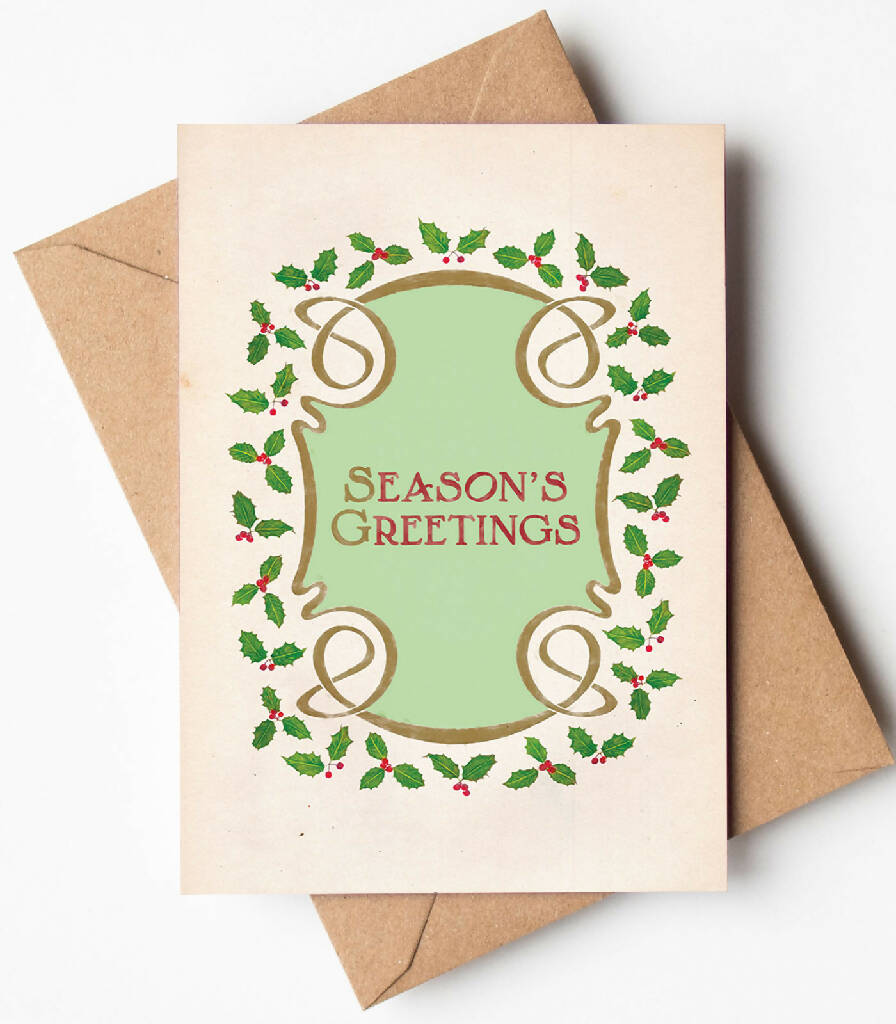 Season's Greetings Christmas Card Country Living Marketplace