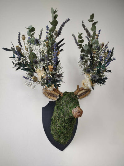 'Serenity' Botanical Stag Wall Mount