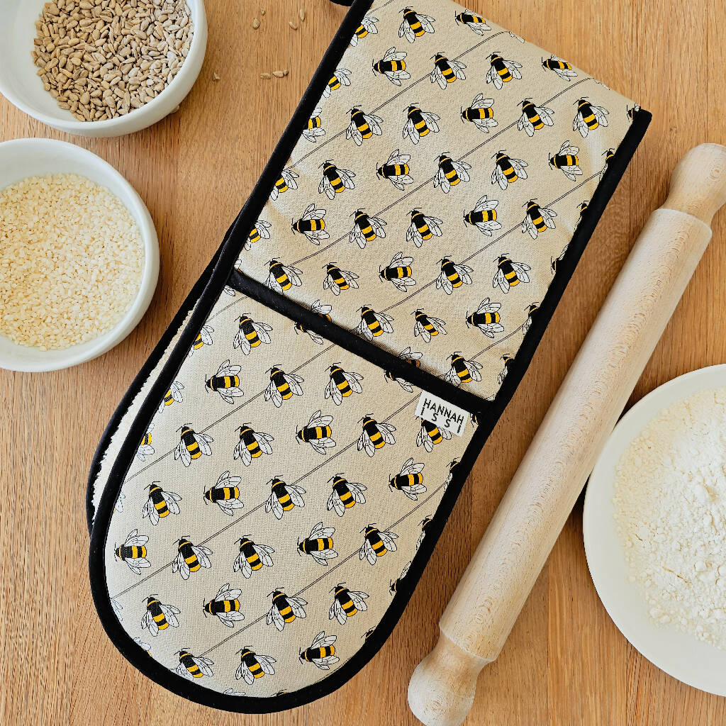 Bee Double Oven Gloves