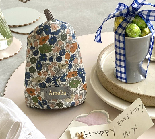 Personalised Liberty Cotton Egg Cosy