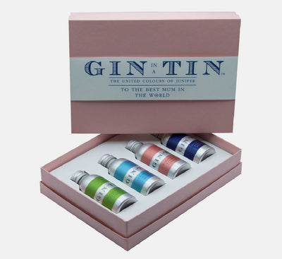 GIFT SET OF FOUR MINIATURE GINS FOR MUMS