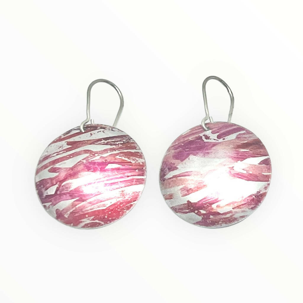 Dahlia Inspired Aluminium Earrings