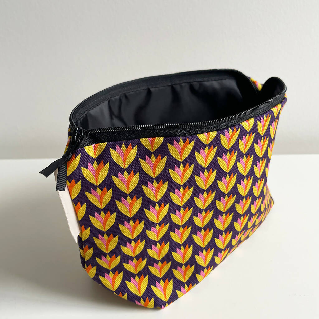 Lily Cups Cosmetic Bag in Plum