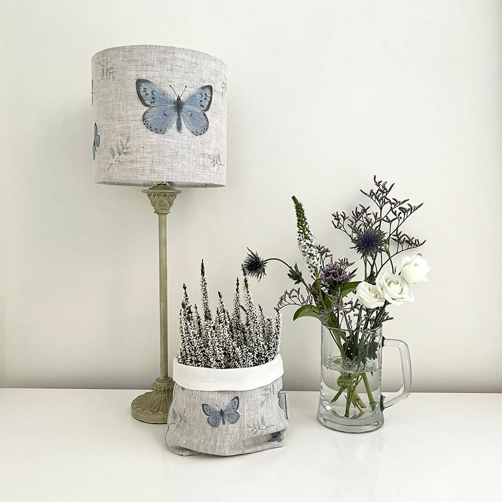 Blue Butterfly Lampshade