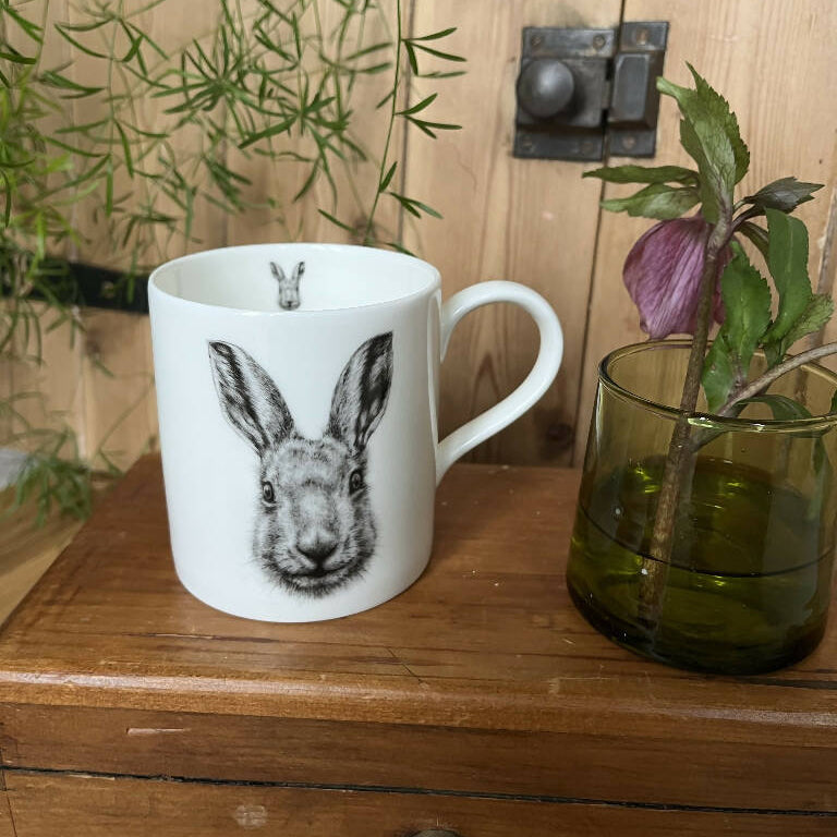 Fine Bone China Hare Mug