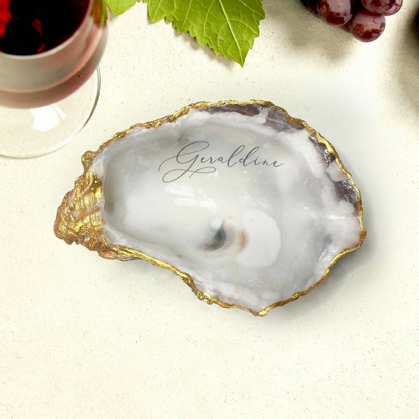 Personalised Oyster Shell Trinket Dish