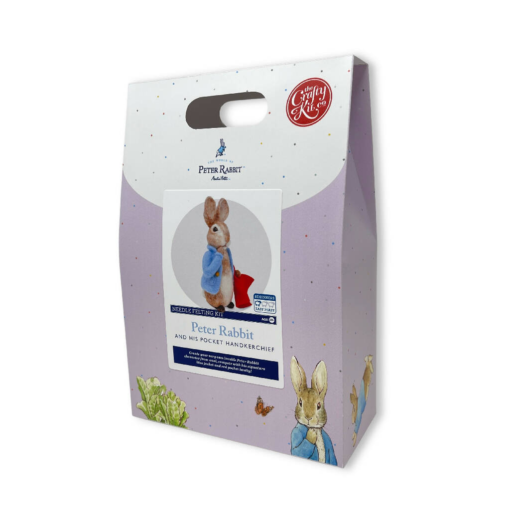 Peter Rabbit and his Pocket Handkerchief Needle Felting Craft Kit