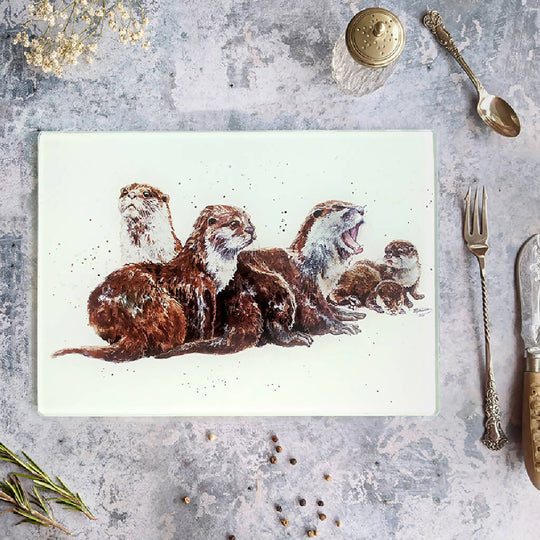 Otters Glass Placemat