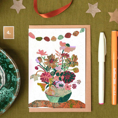 Anemone Bouquet Christmas Card