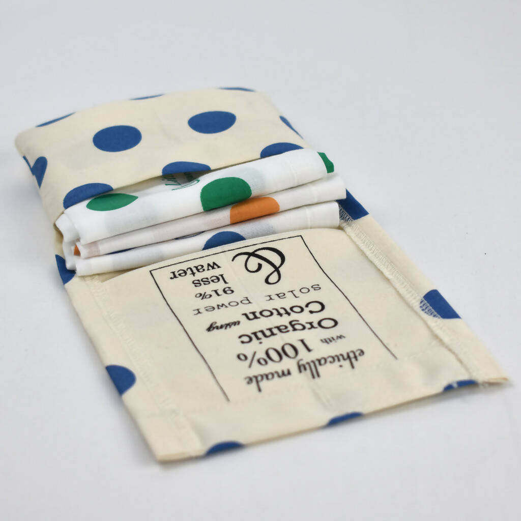 Spotty Handkerchiefs in 100% organic cotton